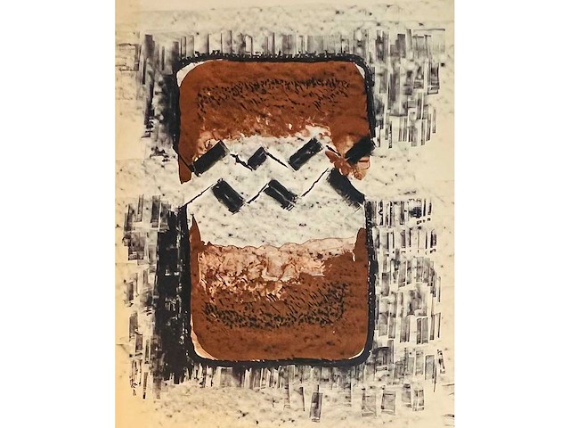 Pablo serrano - kleurenzeefdruk - afbeelding 1 van  10