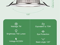 Pack v 10 led inbouwspots warmwit - afbeelding 4 van  5