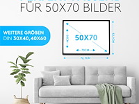 Pack v 2 fotolijsten hout 50*70cm zwart - afbeelding 3 van  5