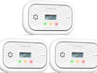 Pack v 3 koolmonoxidemelders - afbeelding 1 van  4