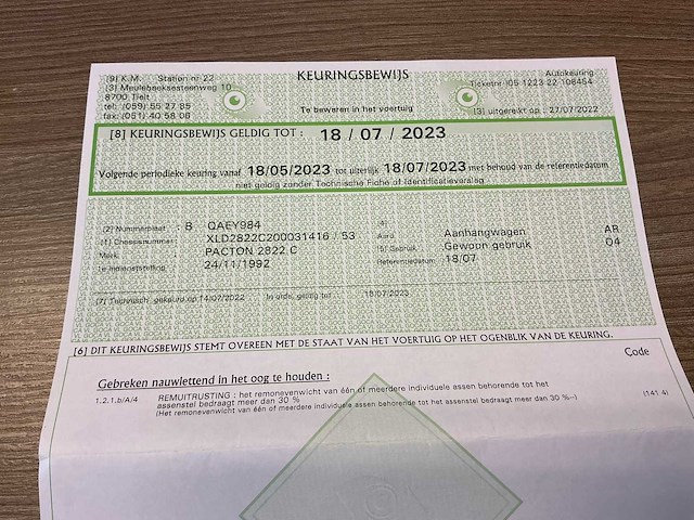 Pacton - 2822-c - aanhangwagen met bdf-systeem/wissellaadbak - 1992 - afbeelding 11 van  30