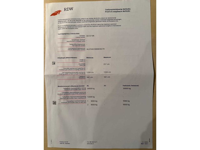 Pacton gesloten trailer thd.230 aanhangwagen - afbeelding 47 van  50