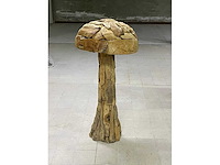 Paddestoel in teak h120cm - afbeelding 1 van  1