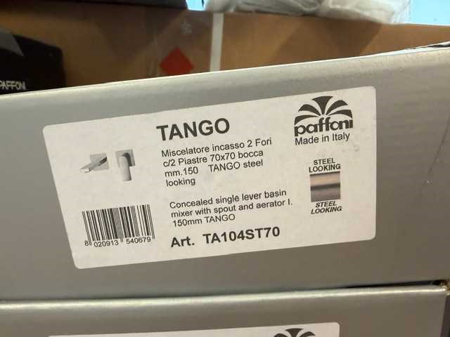 Paffoni - geborstelde roestvrijstalen tango - mengkraan - waswasmixer - afbeelding 3 van  3