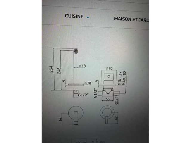 Paffoni - licht - ingebouwde bassinmixer - basinmixer - afbeelding 6 van  6