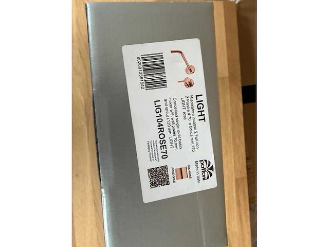 Paffoni - licht roségoud - ingebouwde mixer tap - wastafelmixer - afbeelding 3 van  5