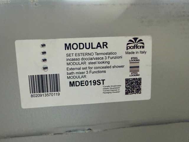 Paffoni - modulaire mde019st - douchemixerafwerking - doucheafwerking - afbeelding 2 van  6