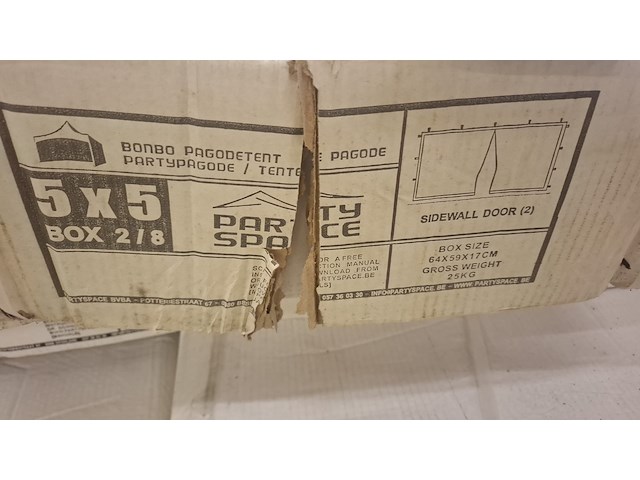 Pagoda tent 5mx5m - afbeelding 7 van  7