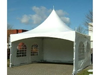 Pagode 5x5m keder| pvc 820gr/m² | 2stuks - afbeelding 1 van  4