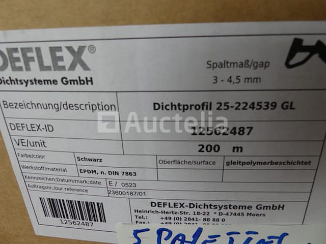 Pakkingen en profielen voor de installatie van aluminium frames - afbeelding 14 van  14