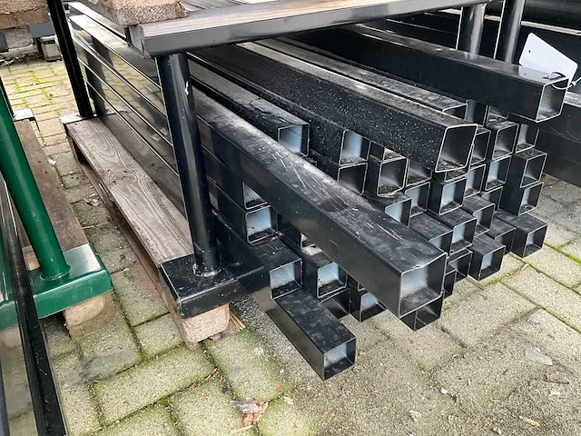 Palen vierkant 60x60 - antraciet en zwart - afbeelding 5 van  5