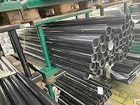 Palen zwart (rond) - diverse lengtes - afbeelding 1 van  6