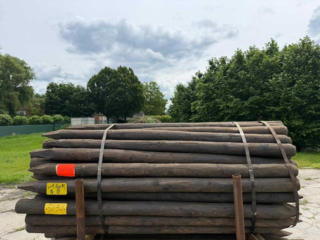 Palenboer - tuinpalen 1m60 creo geschild (80x) - afbeelding 2 van  2