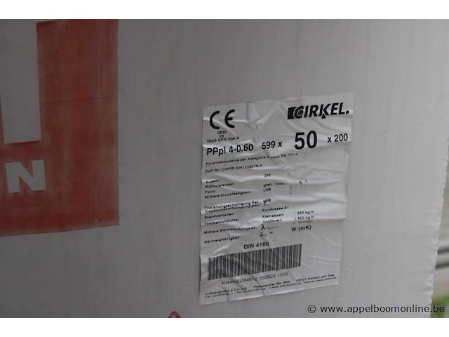 Pallet betonstenen porit cirkel 599x50x200 - afbeelding 2 van  2