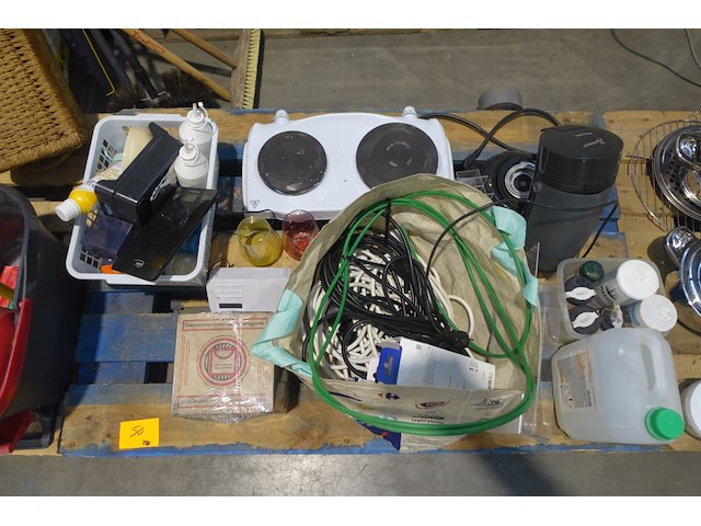 Pallet divers huishoudmateriaal - afbeelding 1 van  1