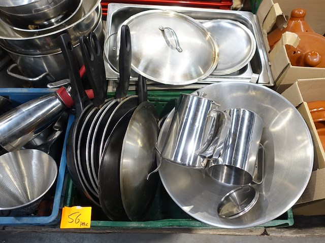Pallet divers inox kookpotten + pannen - afbeelding 3 van  8