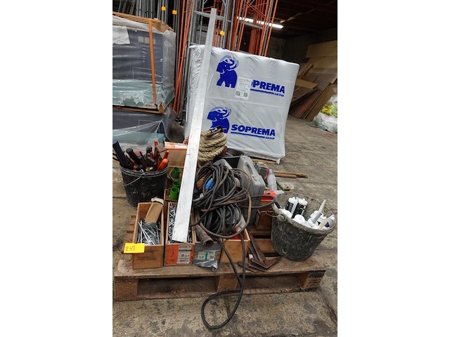 Pallet divers werkmateriaal - afbeelding 5 van  5