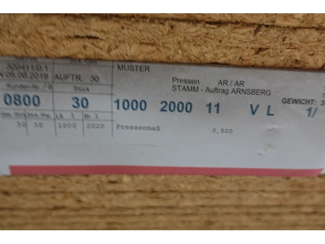 Pallet diverse houten platen - afbeelding 5 van  6