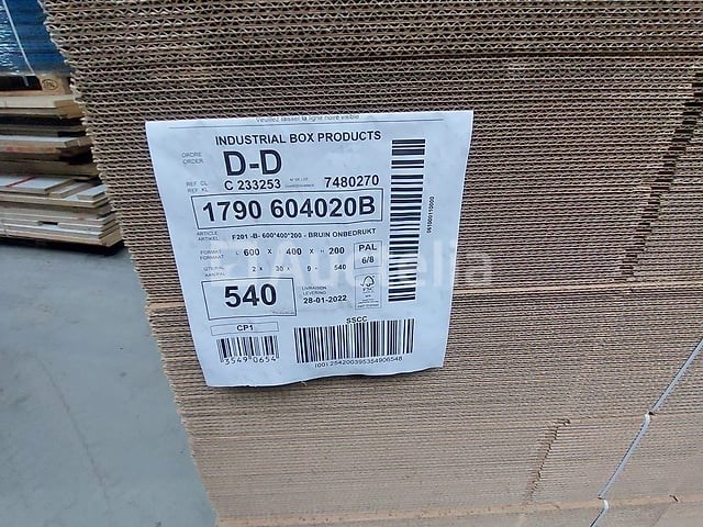 Pallet dozen 600 x 400 x h 200 (nr 44) - afbeelding 1 van  4