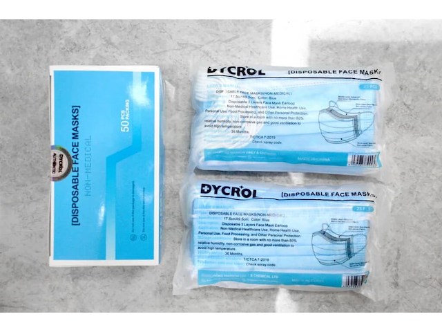 Pallet dycol mondmaskers 24 dozen - afbeelding 1 van  5