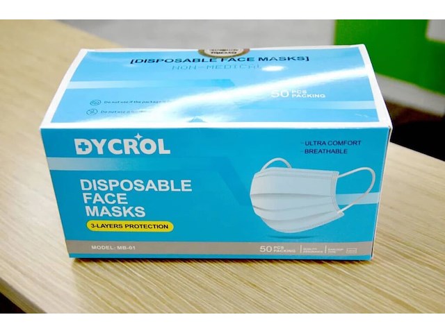 Pallet dycol mondmaskers 24 dozen - afbeelding 2 van  5