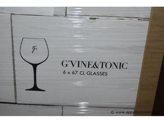 Pallet glazen, g'vine & tonic - afbeelding 2 van  2