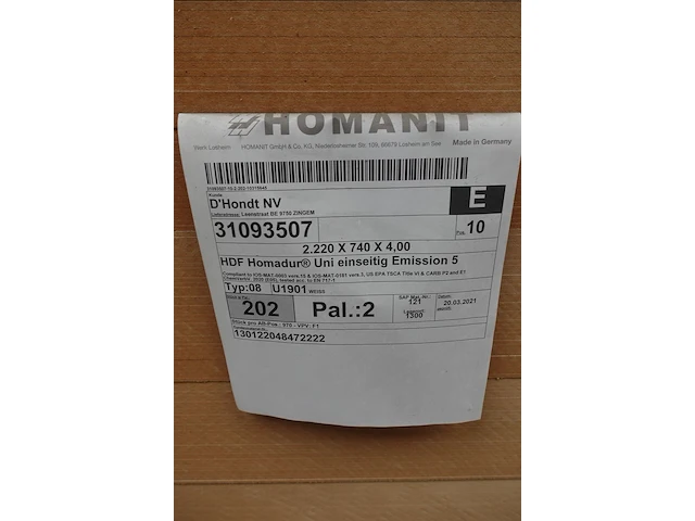Pallet hdf homadure - afbeelding 4 van  4