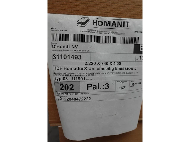 Pallet hdf homadure - afbeelding 4 van  4
