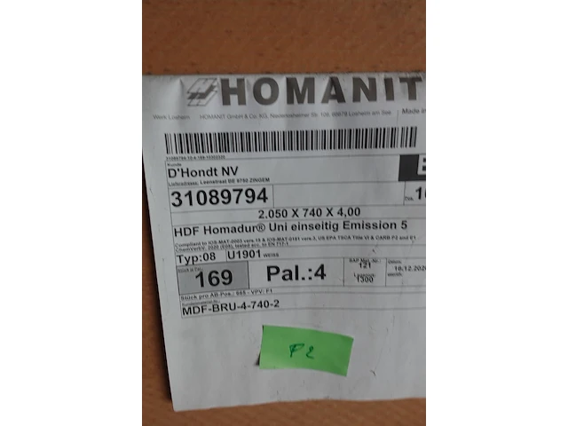 Pallet hdf homadure - afbeelding 4 van  5