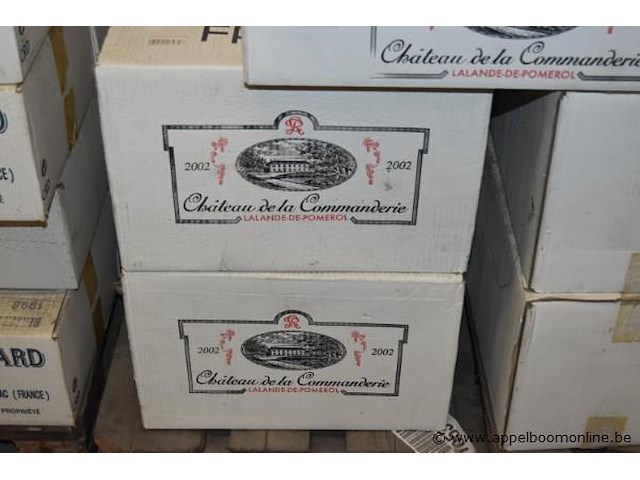 Pallet inhoudend diverse dozen wijn - afbeelding 2 van  5