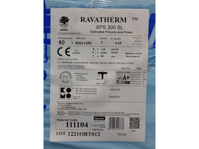 Pallet isolatie ravatherm - afbeelding 2 van  2
