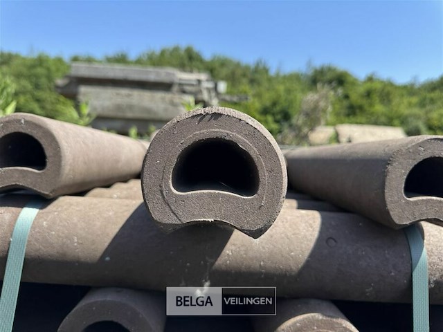 Pallet kunststof palissadepalen bruin - afbeelding 6 van  8