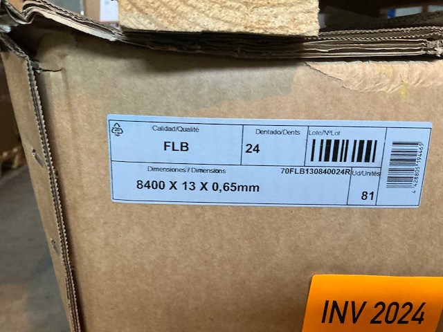 Pallet lame scie nx 8400mm 24 deuken lintzaagbladen - afbeelding 2 van  6