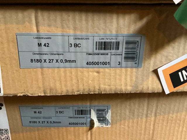 Pallet m42 8180x27x0,9mm lintzaagbladen - afbeelding 4 van  6