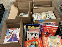 Pallet met grote partij stripboeken