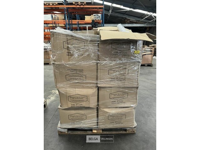 Pallet met inhoud bekertjes - afbeelding 2 van  8