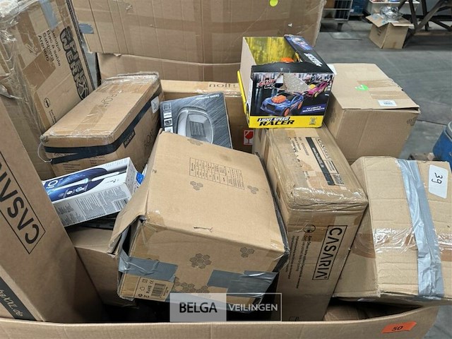 Pallet met inhoud ongecontroleerde retour goederen - afbeelding 4 van  4