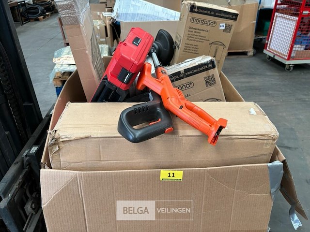 Pallet met inhoud ongecontroleerde retour goederen - afbeelding 1 van  5