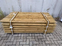 Pallet rondhout rond 8 cm 200 cm lang 78 stuks
