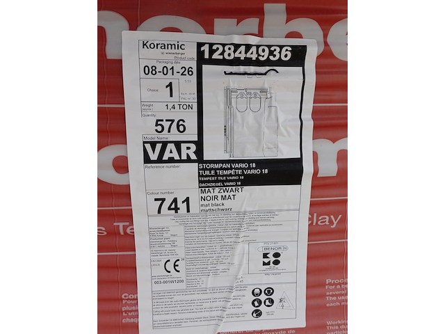 Pallet stormpannen wienerberger - afbeelding 3 van  3