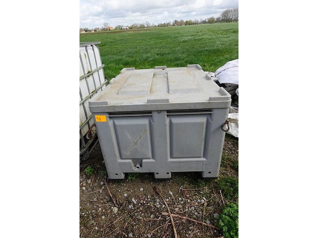 Palletbox met deksel - afbeelding 1 van  4