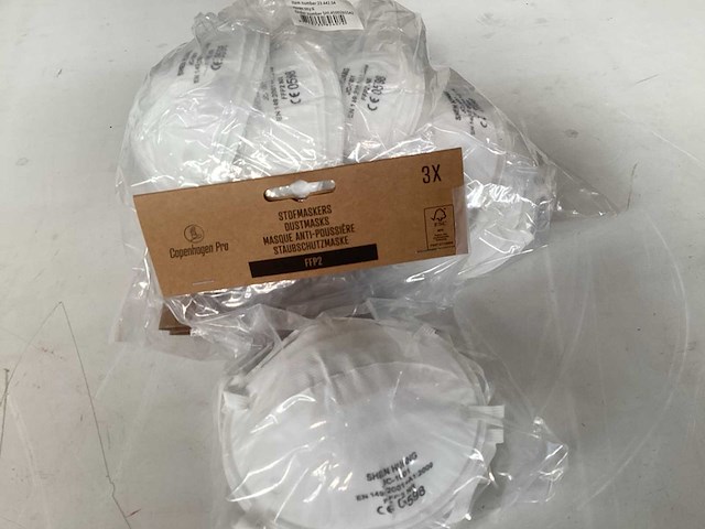 Palletdeal copenhagen pro stofmasker, 3 pack (1152x) - afbeelding 1 van  3