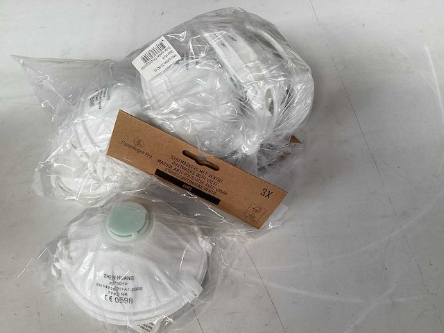 Palletdeal copenhagen pro stofmasker met ventiel, 3 pack (1152x) - afbeelding 1 van  5