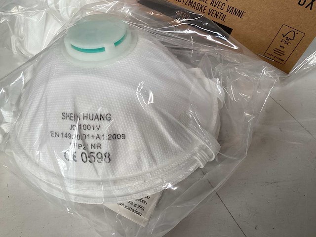 Palletdeal copenhagen pro stofmasker met ventiel, 3 pack (1152x) - afbeelding 3 van  5