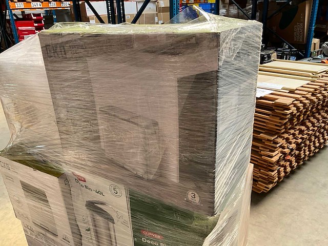 Palletdeal diverse prullenbakken van o.a eko en curver & pakketbrievenbus - afbeelding 12 van  13
