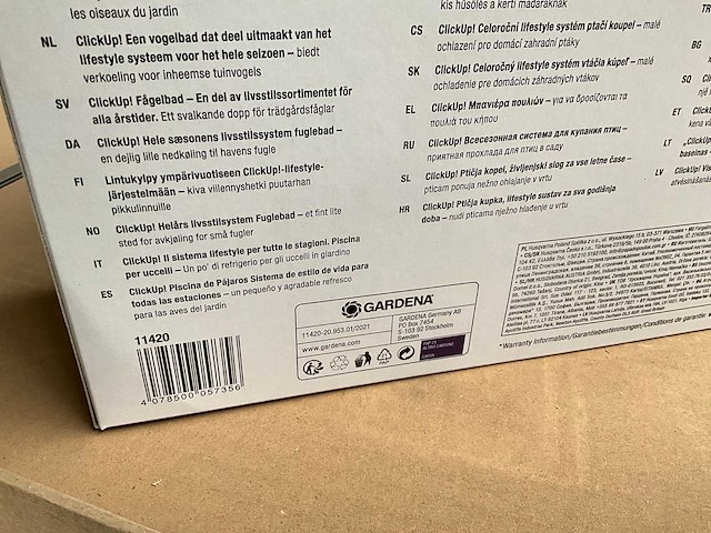 Palletdeal gardena clickup vogelbad (72x) - afbeelding 5 van  5