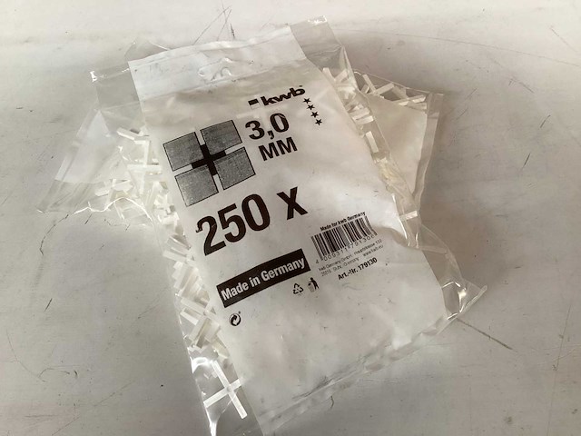 Palletdeal kwb tegelkruisje 3 mm, wit (363x) - afbeelding 2 van  4