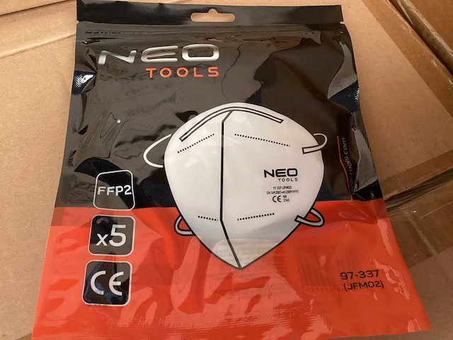 Palletdeal neo tools stofmaskers ffp2, blister 5 stuks (2304x) - afbeelding 2 van  7