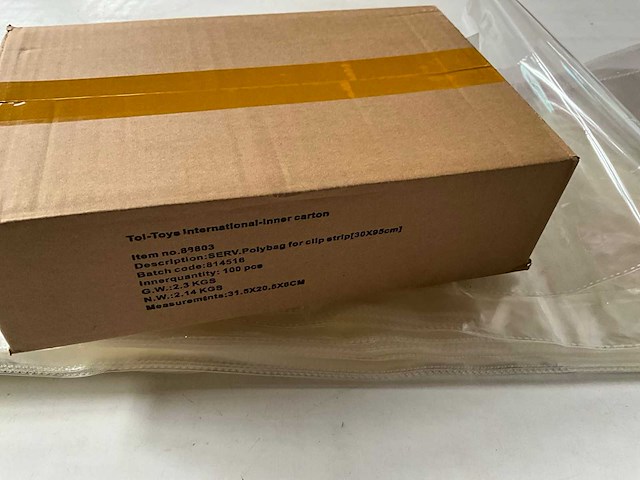 Palletdeal polybag met zelfklevende strip 30 x 95 cm (19500x) - afbeelding 6 van  7