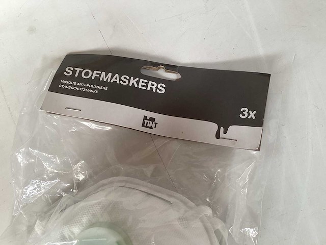 Palletdeal stofmasker met ventiel, 3 pack (1152x) - afbeelding 3 van  3